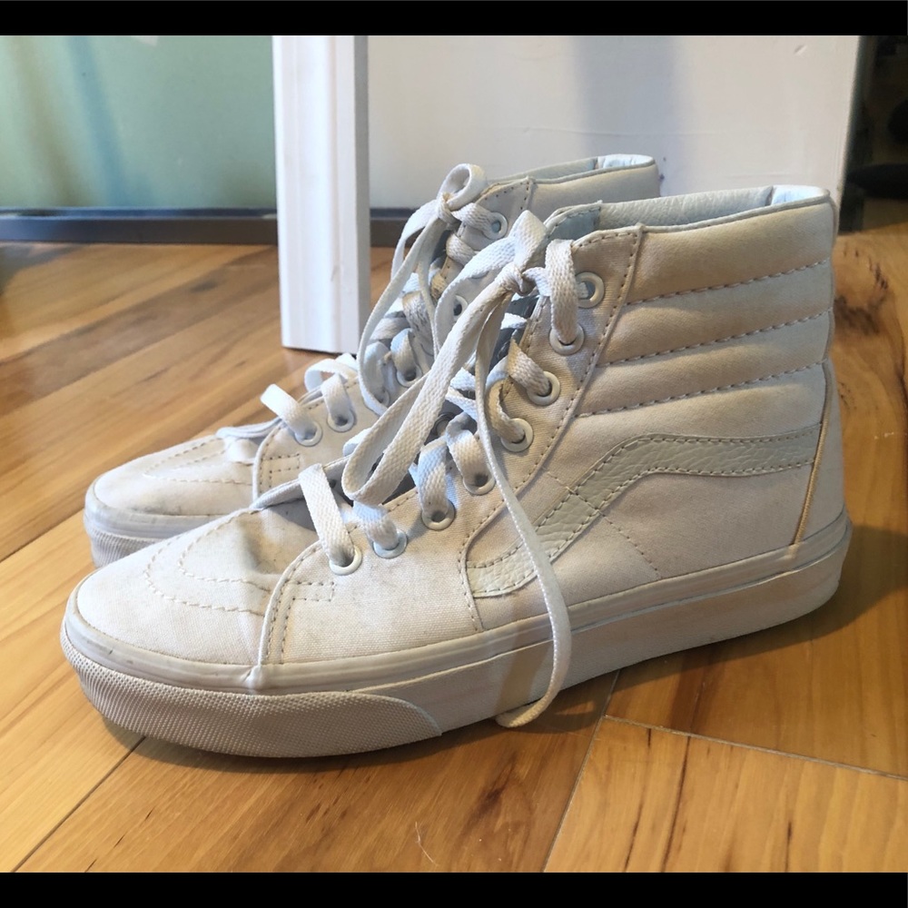 White high top vans